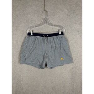 Burberry London Men's Check Swim Shorts Size 48 Blue Gingham Mesh Lined